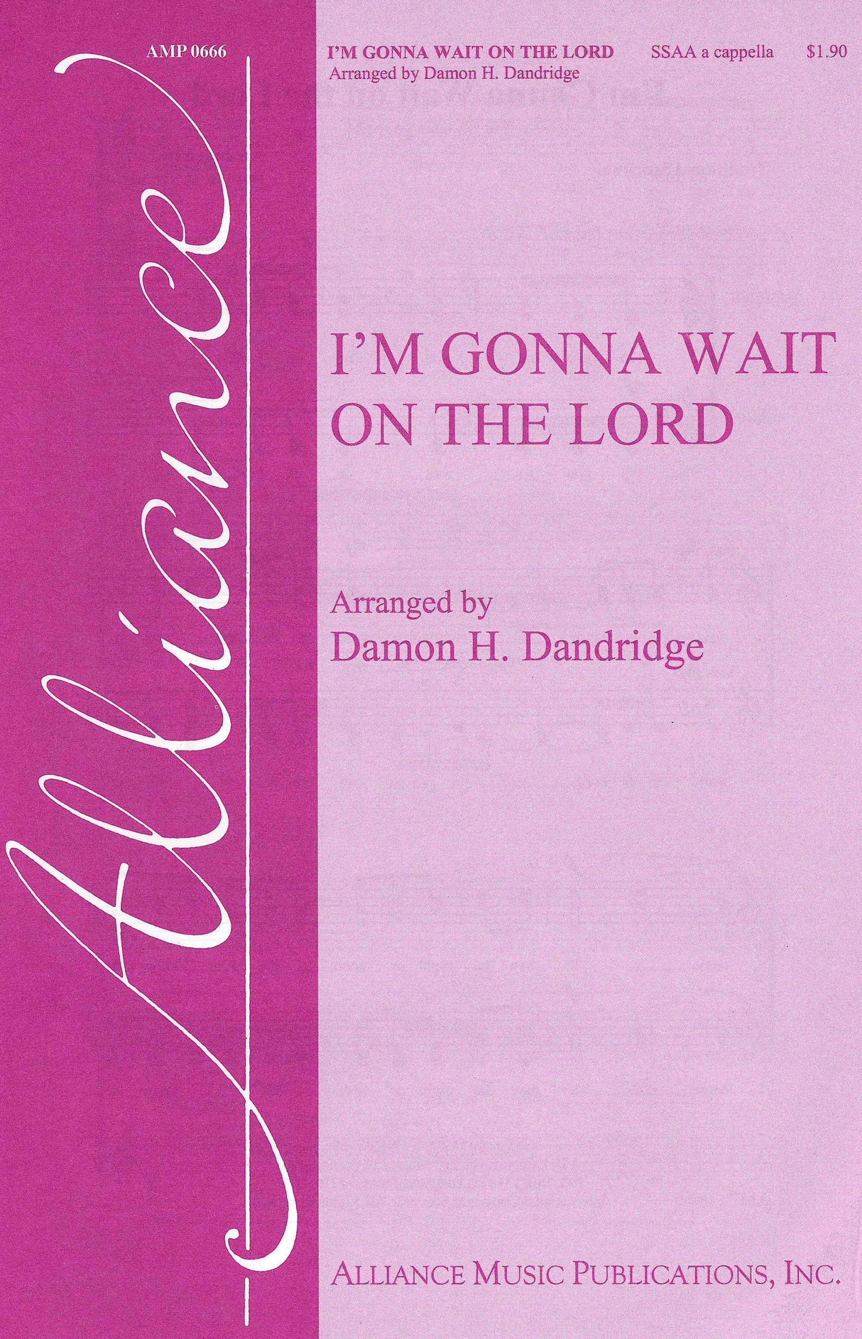 I'm Gonna Wait on the Lord (arr. for SSAA)