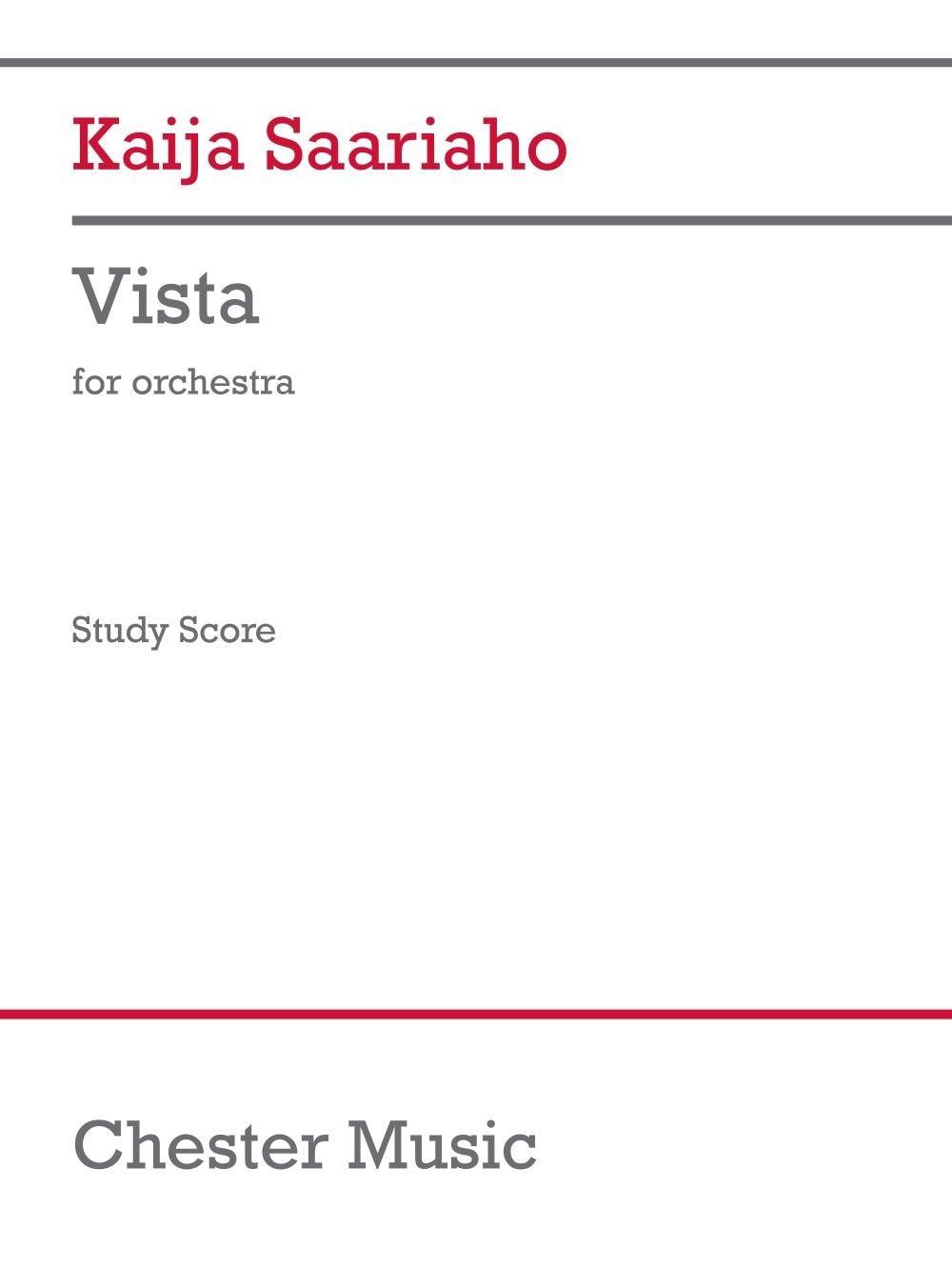 Saariaho: Vista