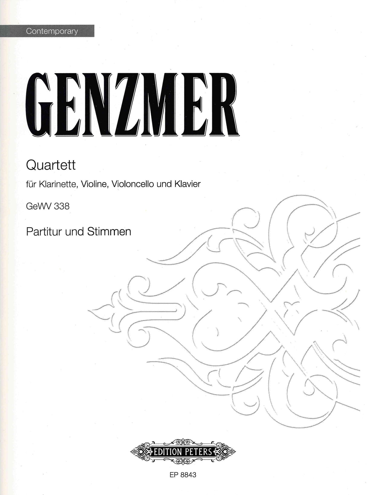 Genzmer: Quartet for Clarinet, Violin, Cello and Piano GeWV 338