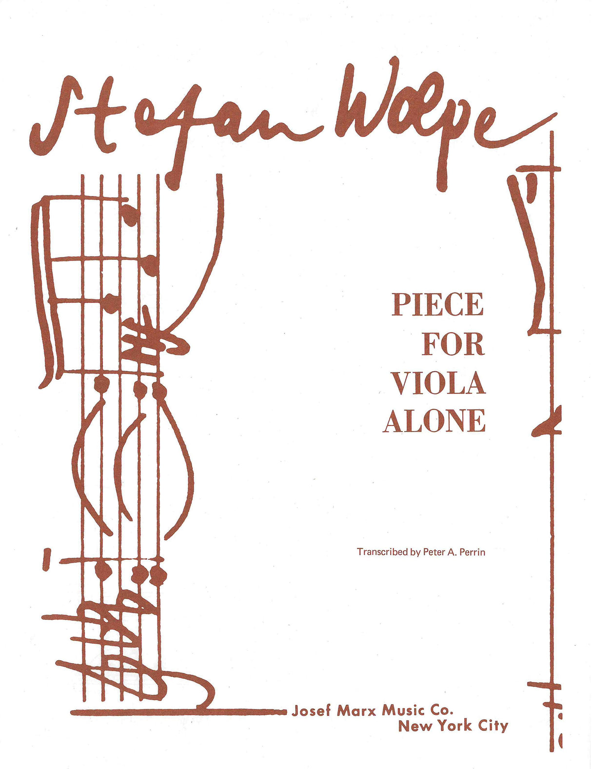 Wolpe: Piece for Viola Alone