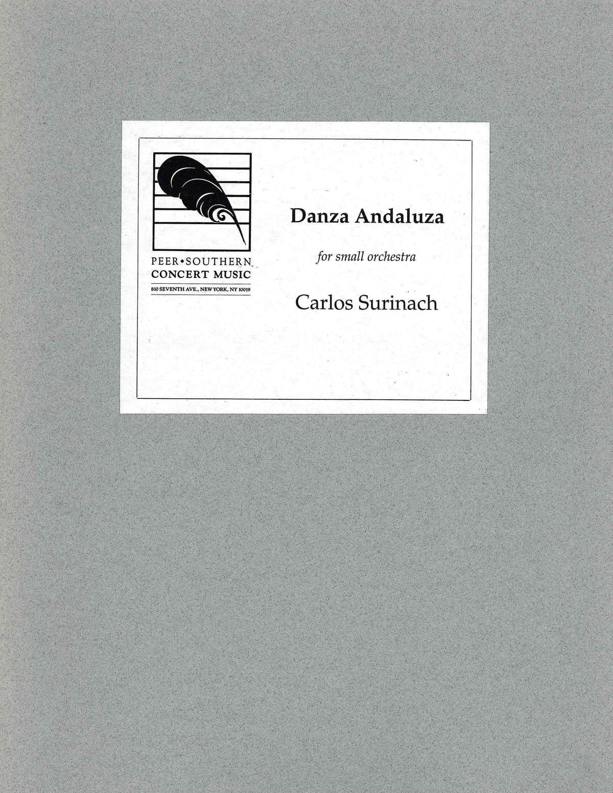 Surinach: Danza Andaluza