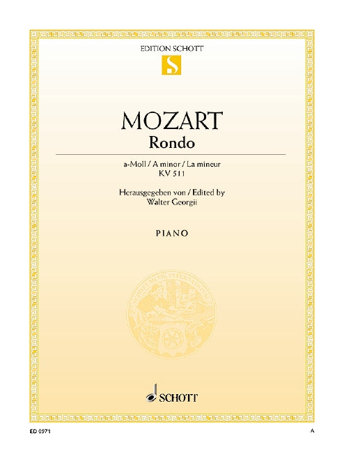 Mozart: Rondo in A Minor, K. 511