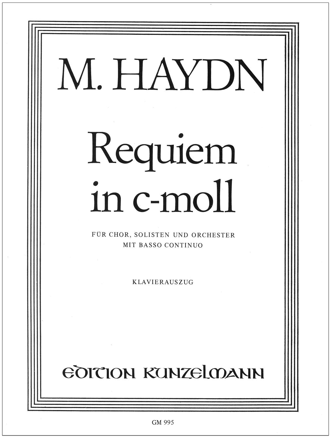 M. Haydn: Requiem in C Minor