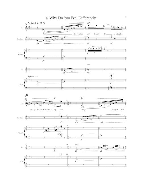 Kernis: 6 Fragments of Gertrude Stein (arr. for soprano & ensemble)