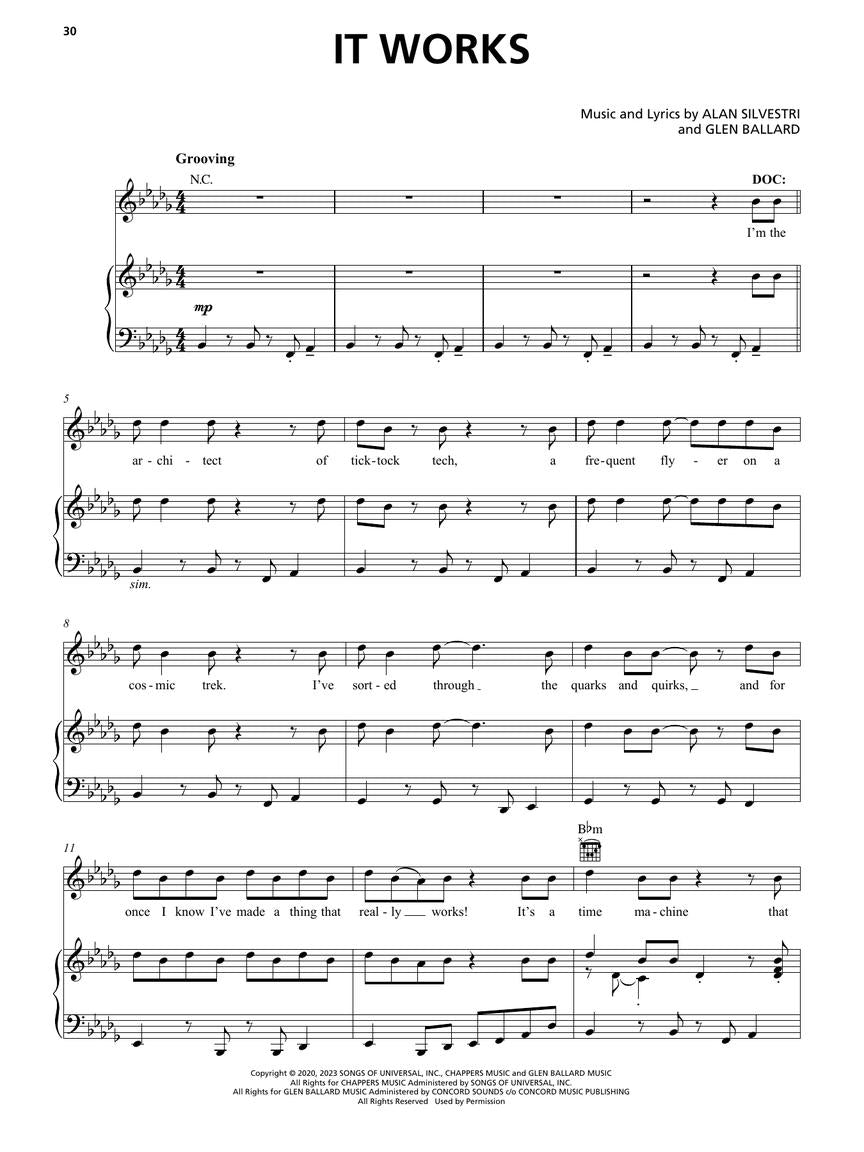 Back to the Future - Vocal Selections