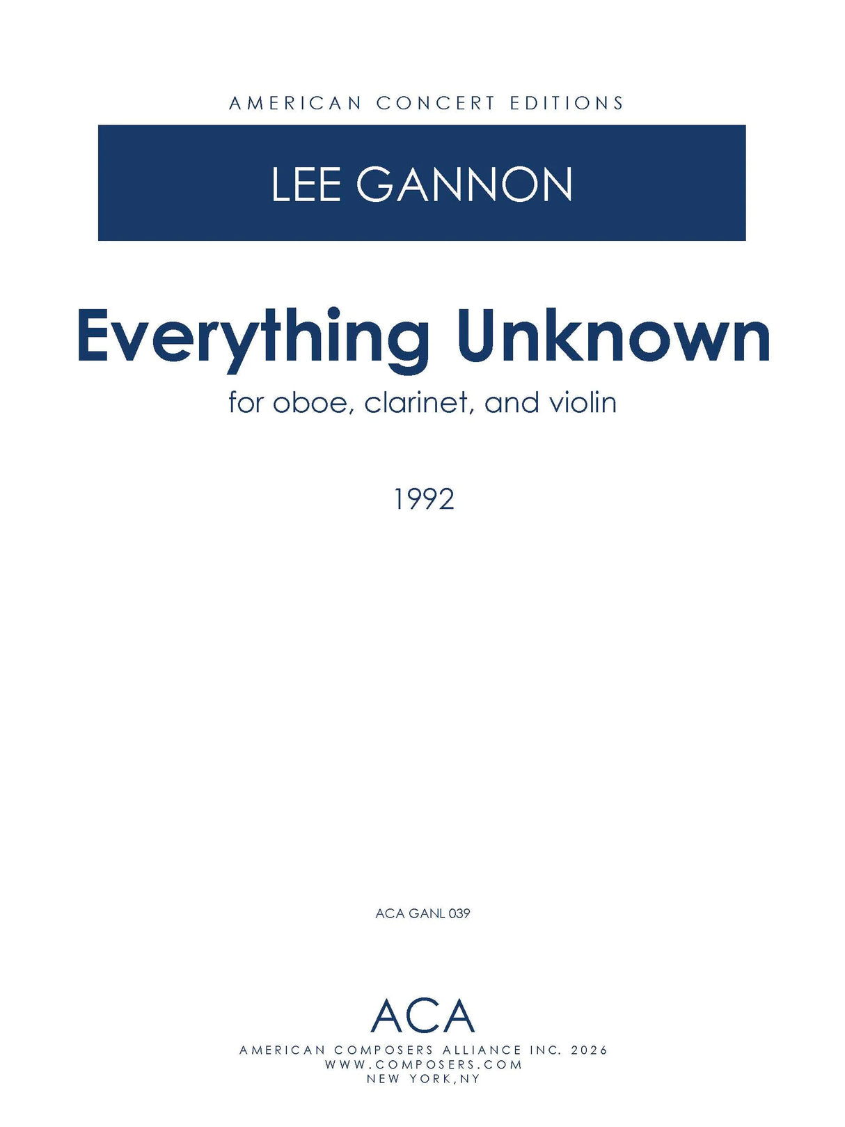 Gannon: Everything Unknown