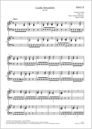 Vivaldi: Lauda Jerusalem, RV 609