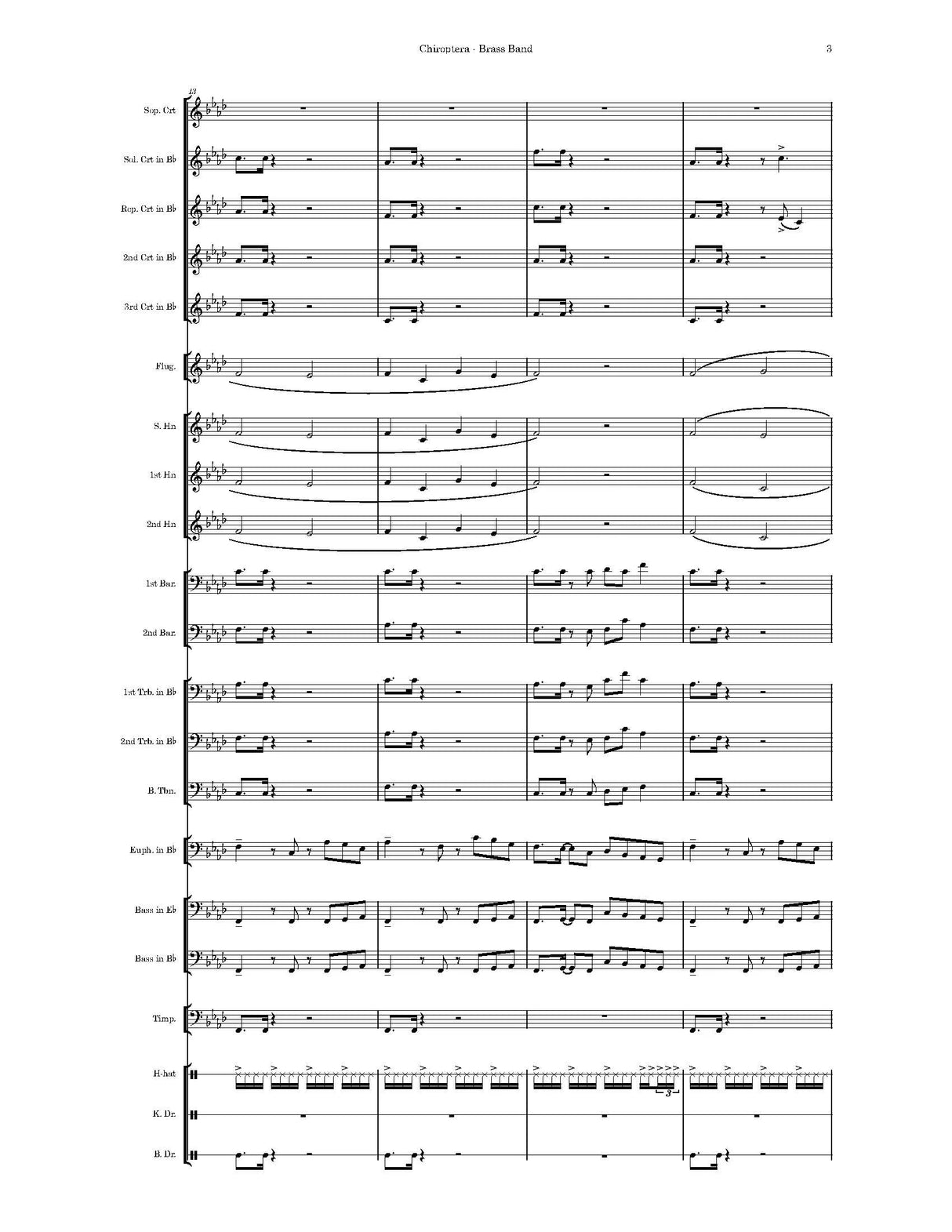 Oliverio: Chiroptera (Version for Brass Band)