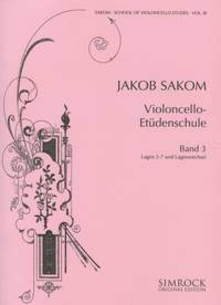 Sakom: School of Cello Etudes - Book 3