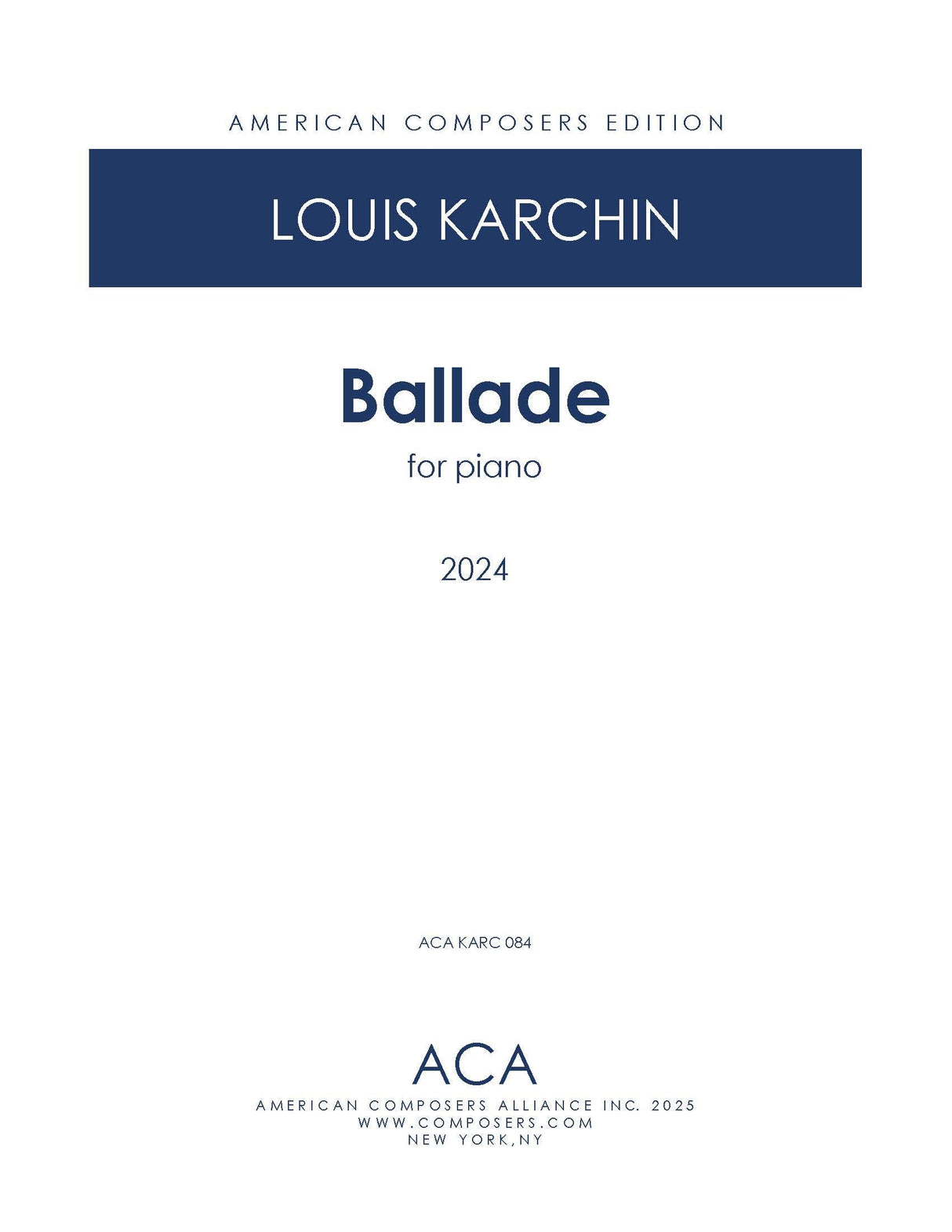 Karchin: Ballade