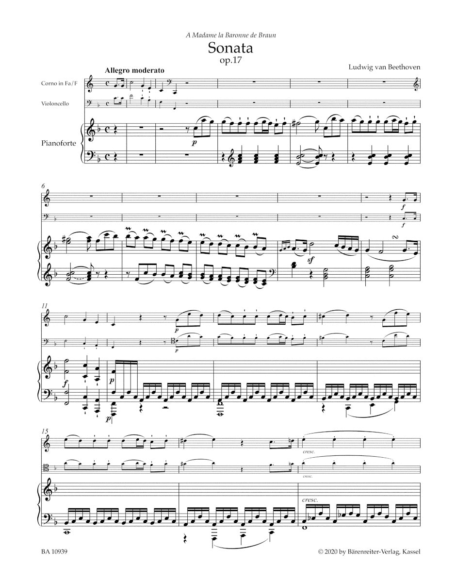 Beethoven: Horn Sonata in F Major, Op. 17