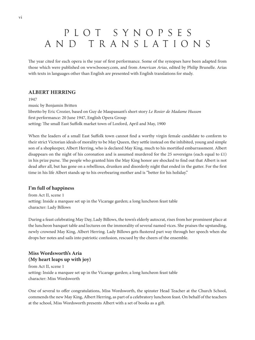 Boosey & Hawkes Opera Anthology – Soprano