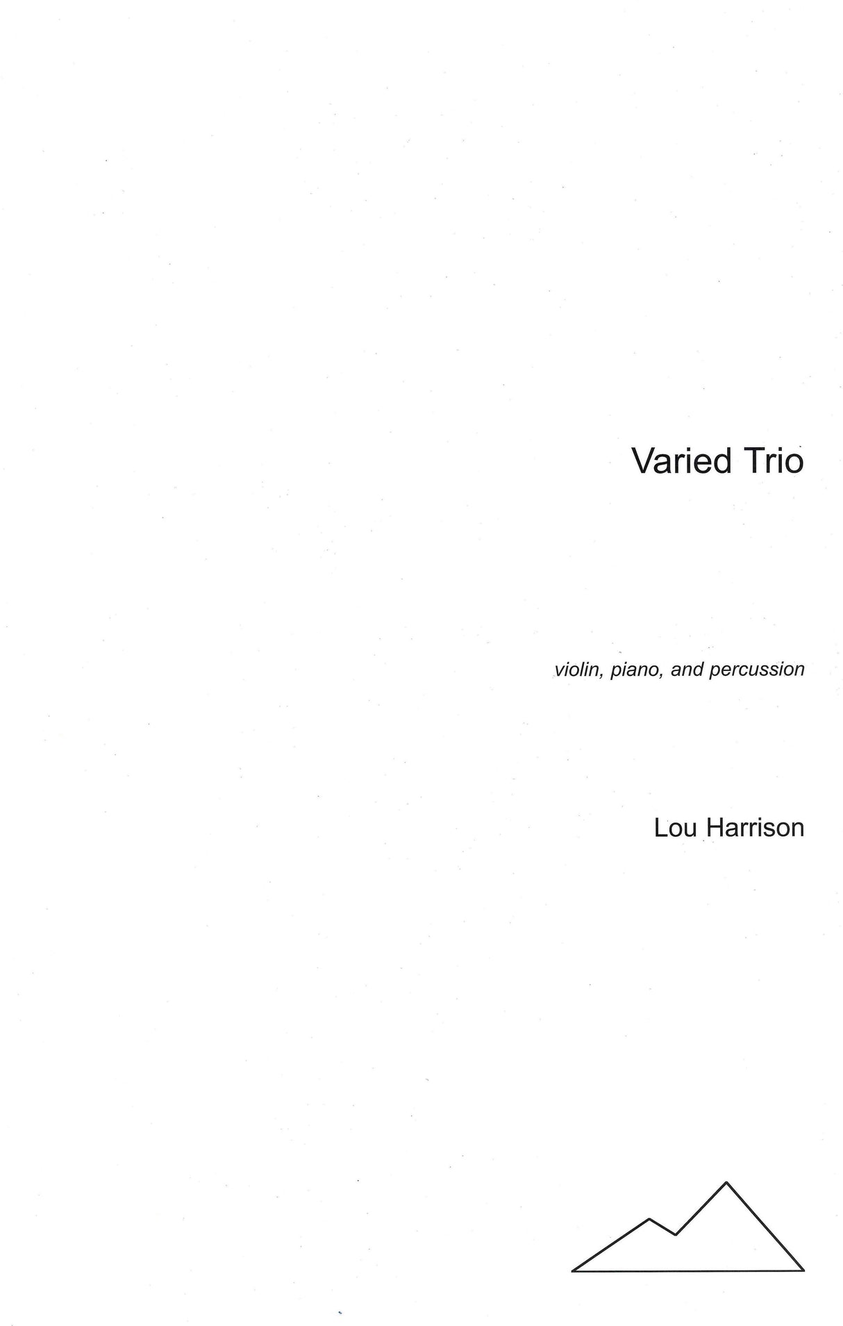 L. Harrison: Varied Trio