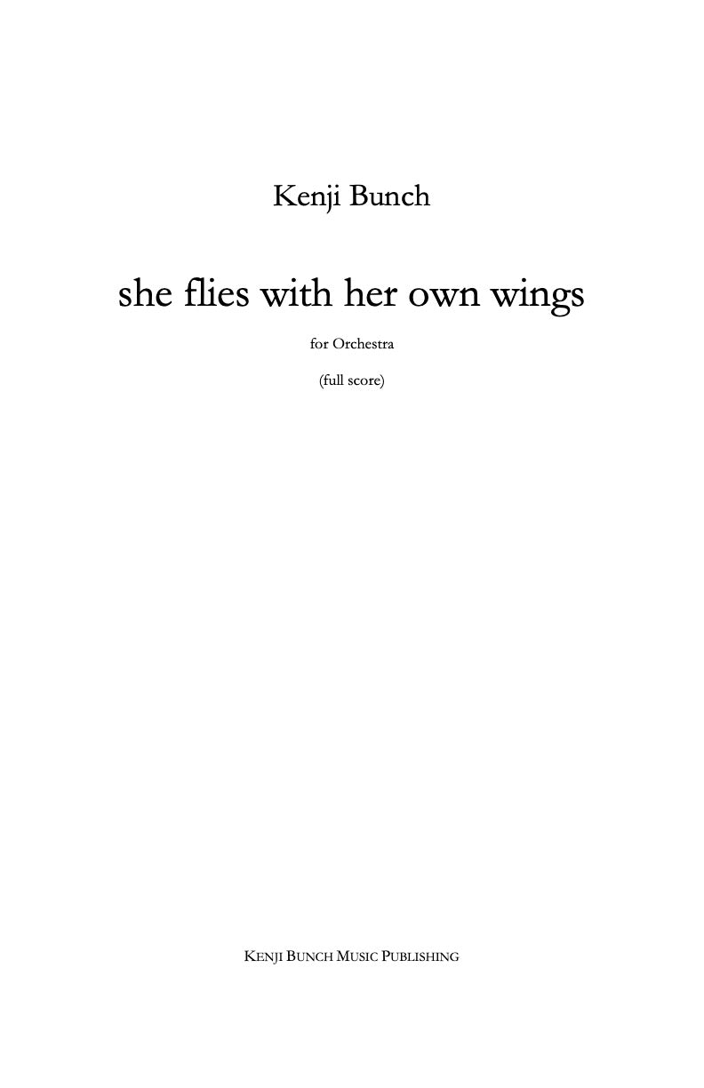 Bunch: she flies with her own wings