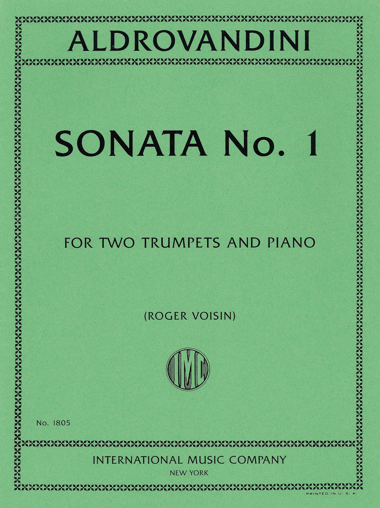 Aldrovandini: Sonata No. 1 in C Major