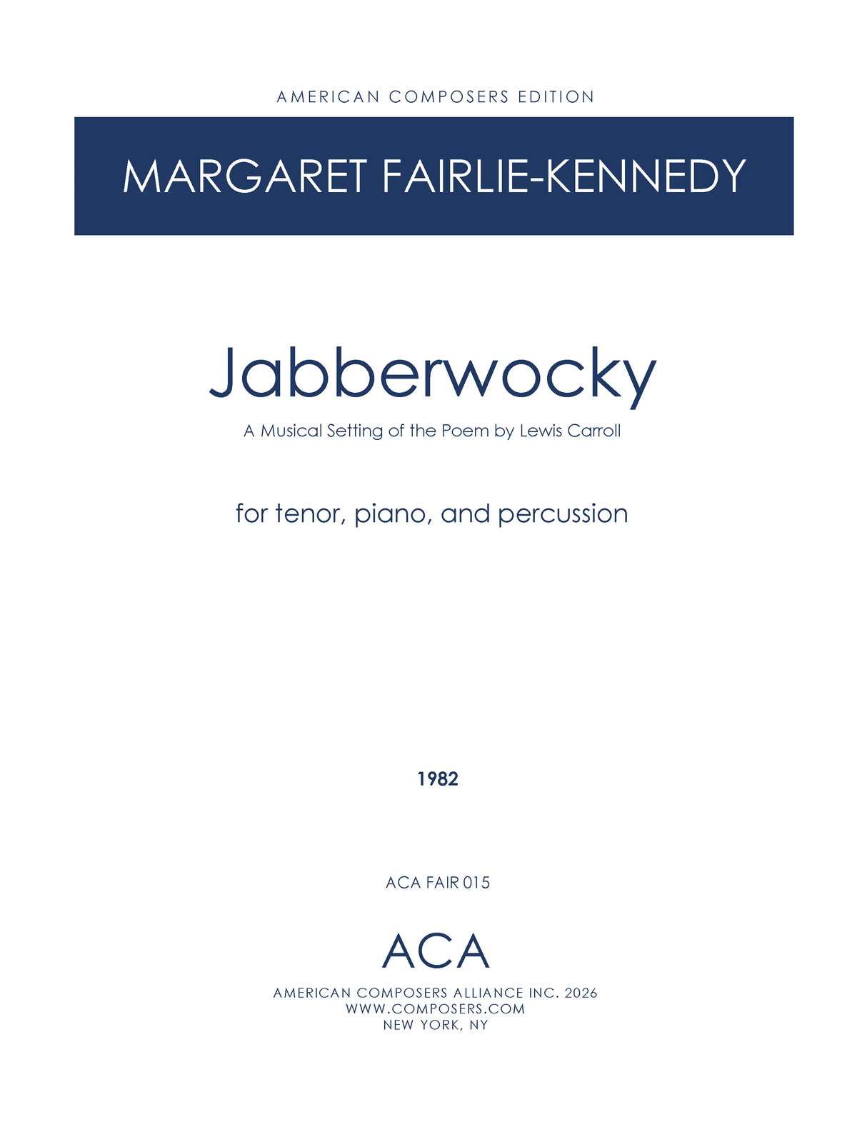 Fairlie-Kennedy: Jabberwocky