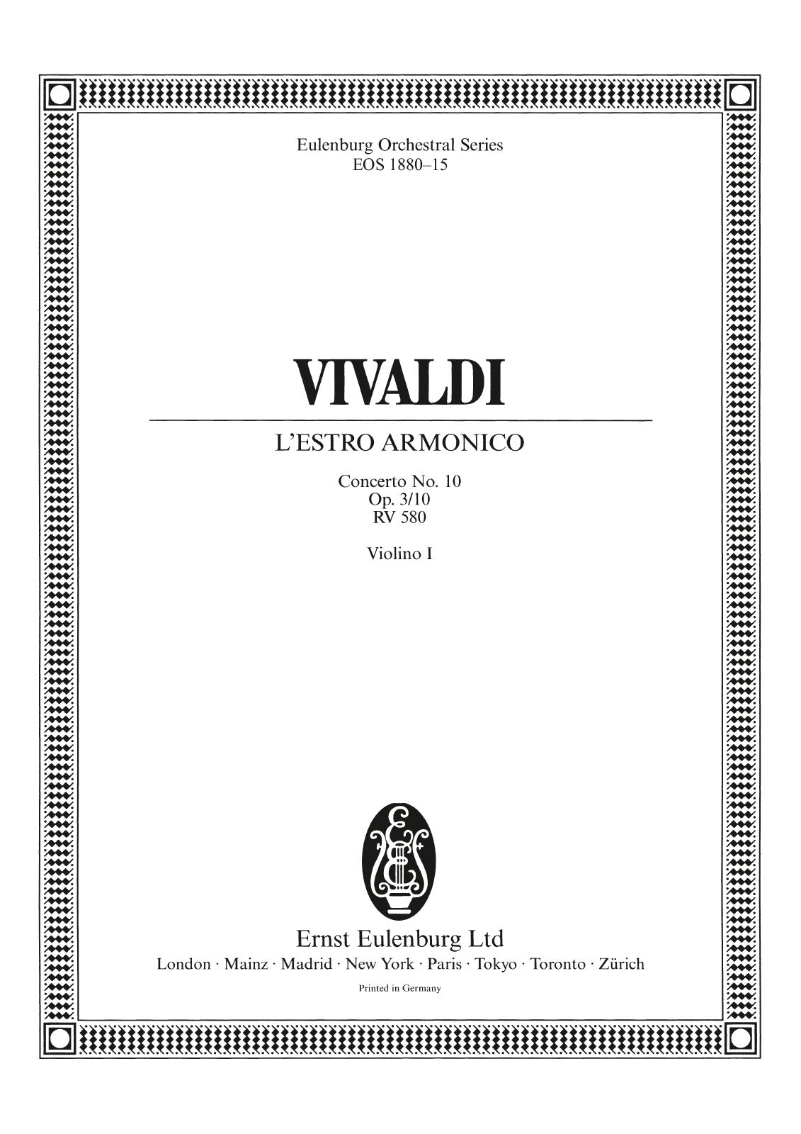 Vivaldi: L'Estro Armonico Concerto in B Minor, RV 580, Op. 3, No. 10