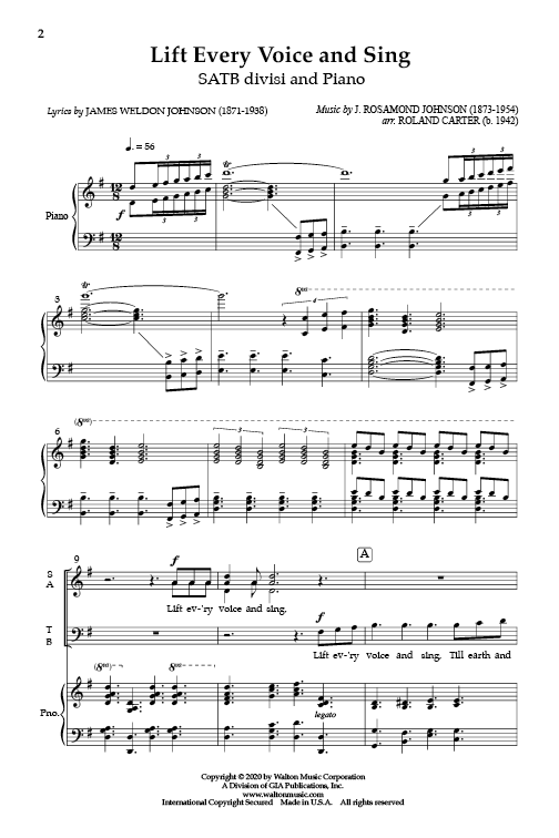 Johnson: Lift Every Voice and Sing