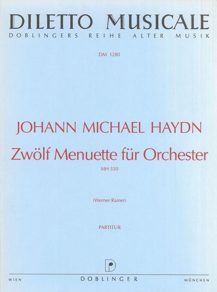 M. Haydn: 12 Menuetti, MH 550