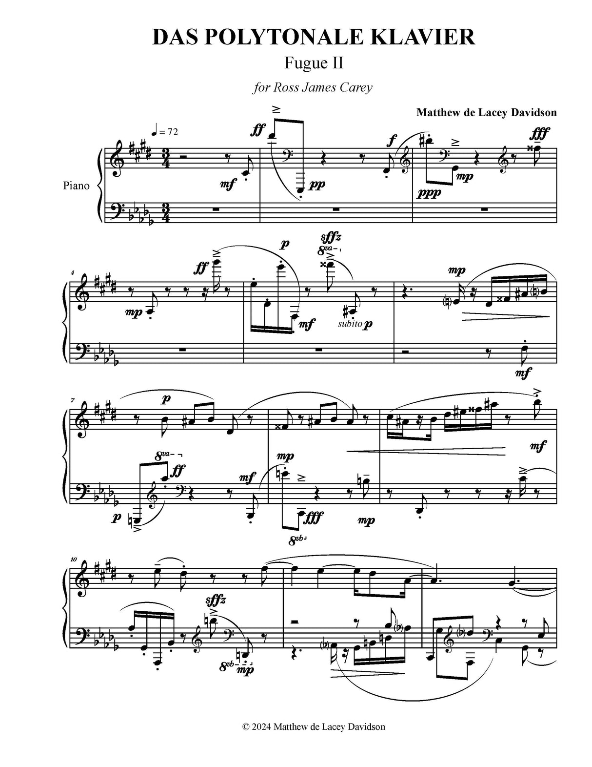 Davidson: Das Polytonale Klavier