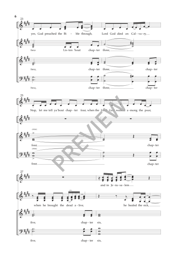 My God Is a Rock (arr. for SATB choir)