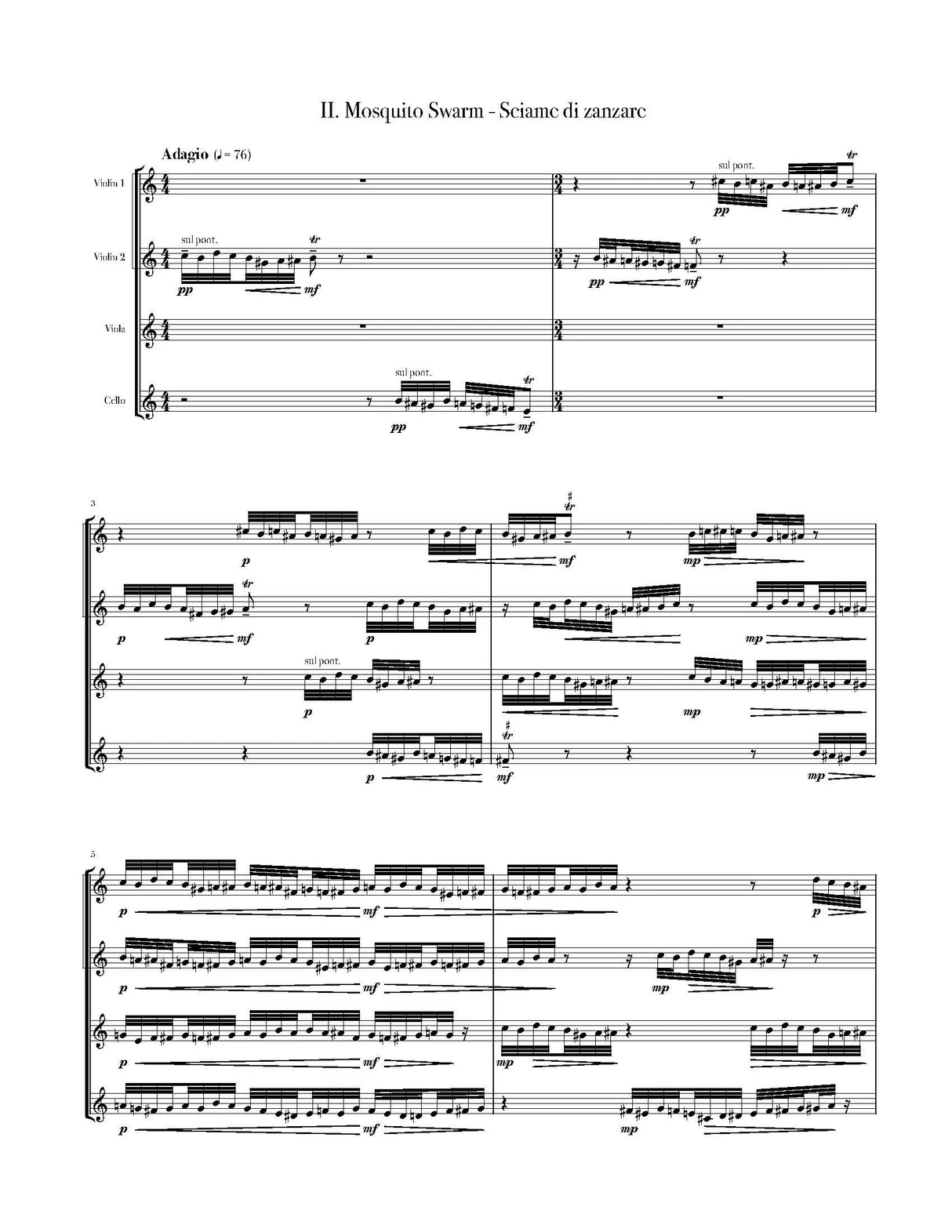 Miller: String Quartet No. 4 ("La Vestigia dell' Estate")