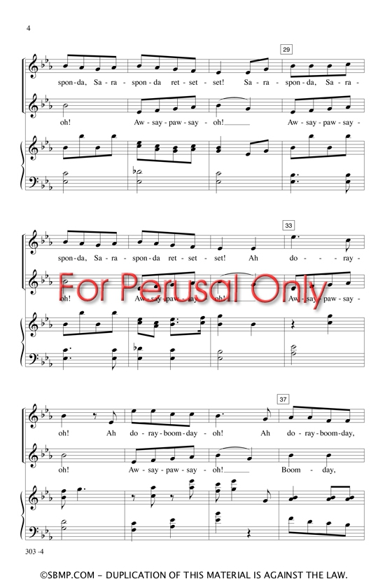 Sarasponda (arr. for 2-part choir)