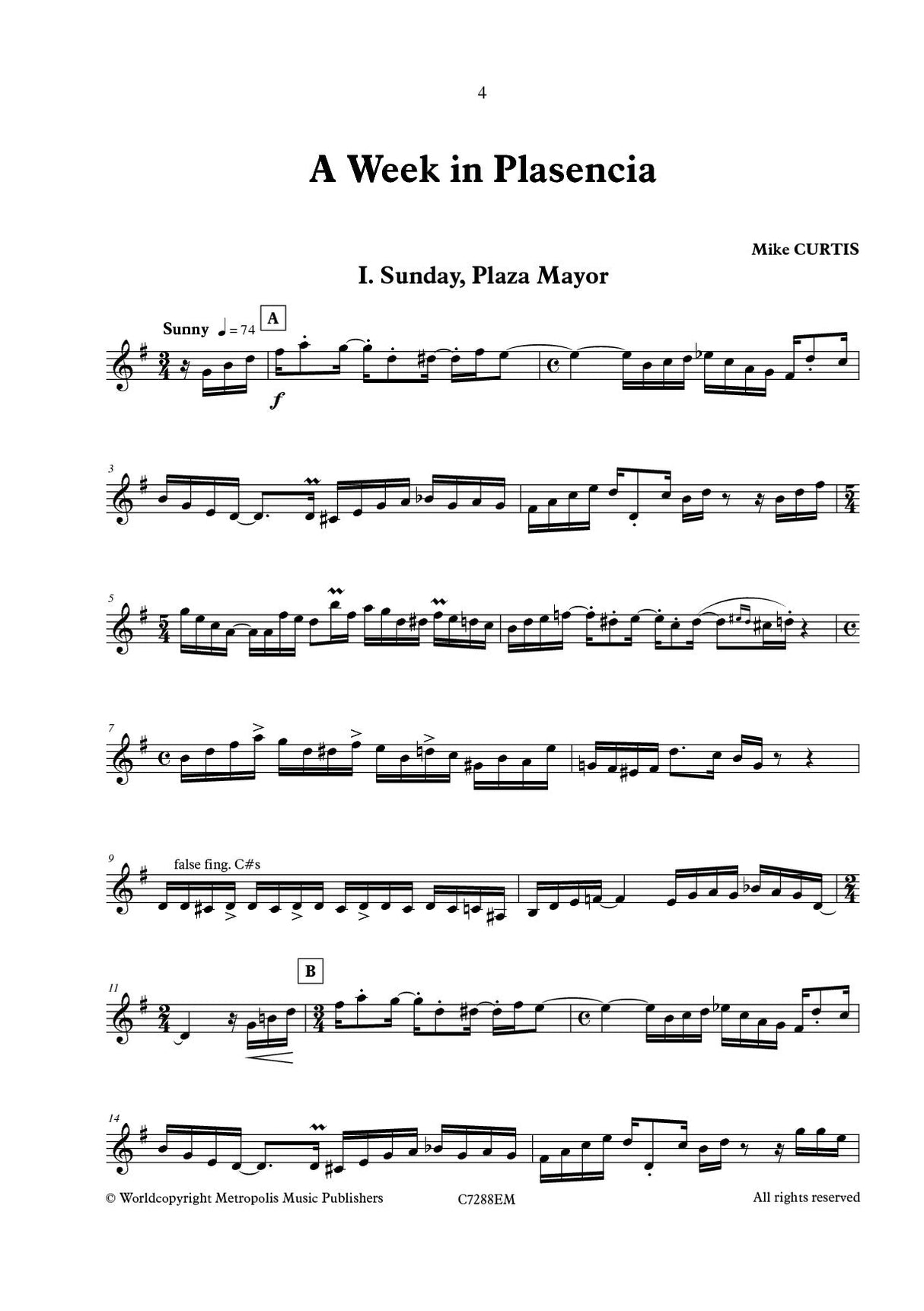 Curtis: A Week in Plasencia