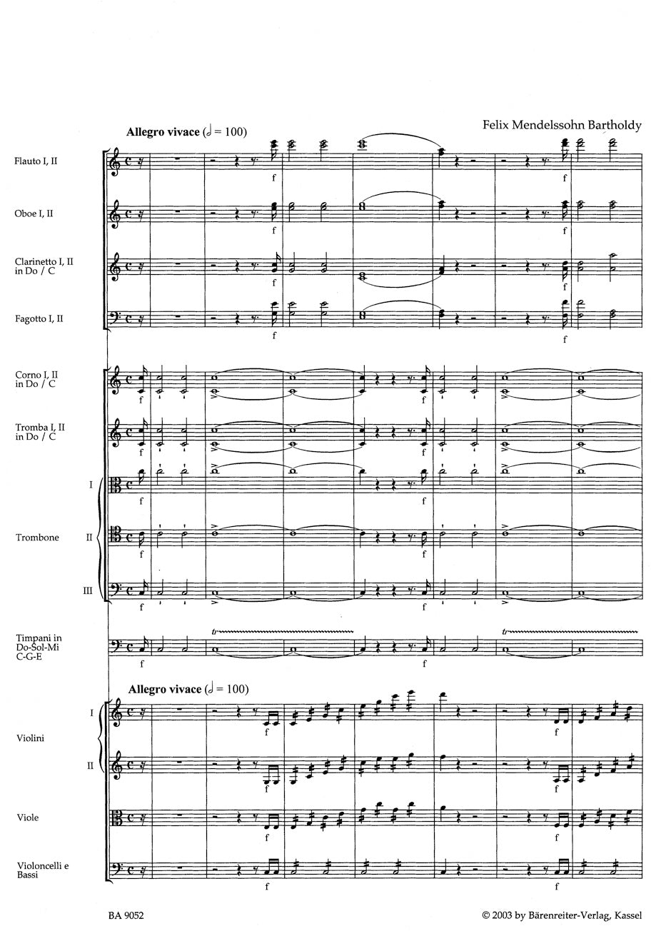 Mendelssohn: Trumpet Overture, MWV P 2, Op. 101