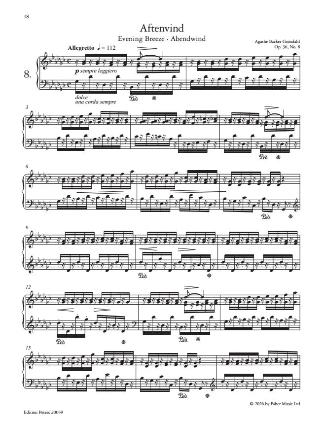 Backer Grøndahl: Fantasistykker (Fantasy Pieces), Op. 36