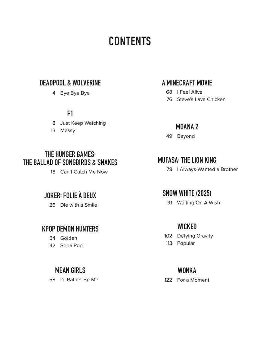 Songs from Kpop Demon Hunters, Minecraft, Wicked and More Top Movies