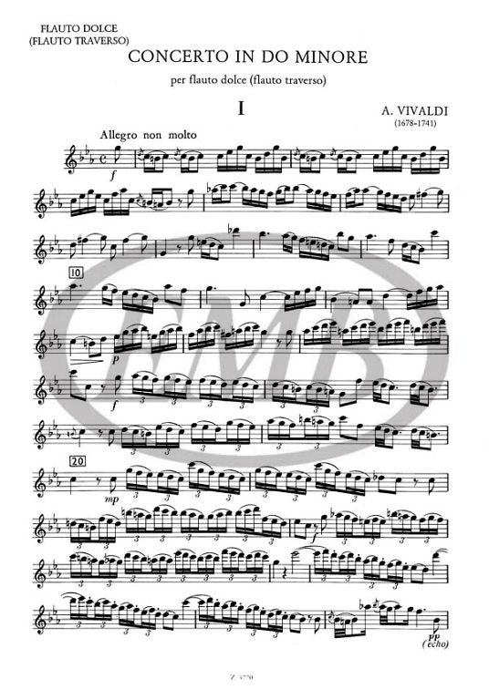 Vivaldi: Recorder (Flute) Concerto in C Minor, RV 441