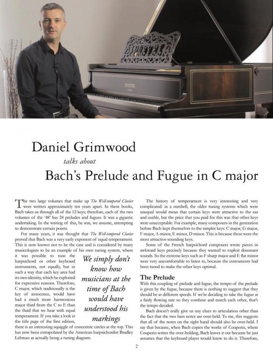 Bach: Prelude and Fugue in C Major, BWV 846