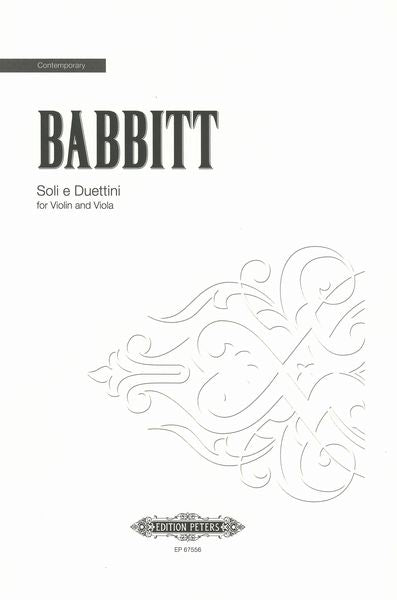 Babbitt: Soli e Duettini