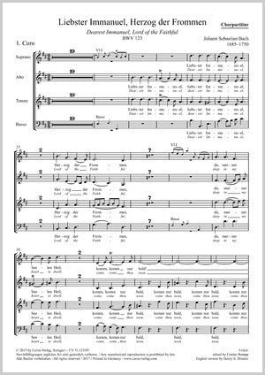 Bach: Liebster Immanuel, Herzog der Frommen, BWV 123