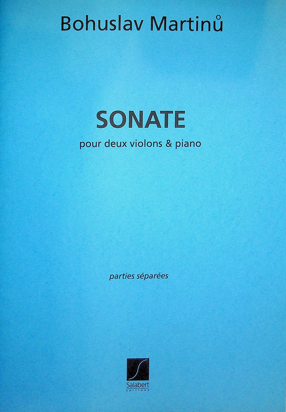 Martinů: Sonata for 2 Violins and Piano, H. 213