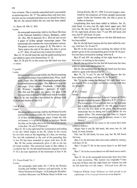 Liszt: Individual Character Pieces Part II - Volume 12