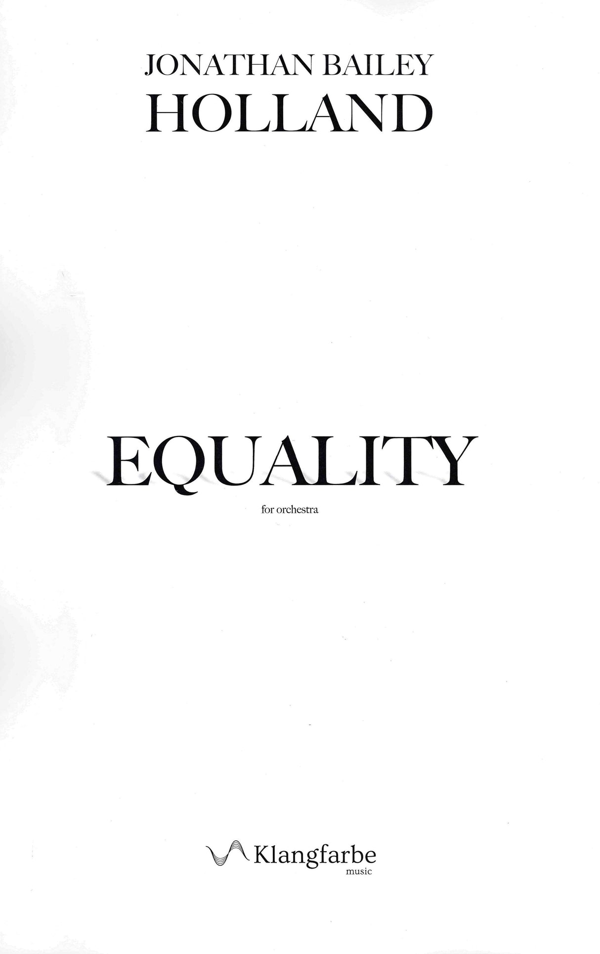 Holland: Equality