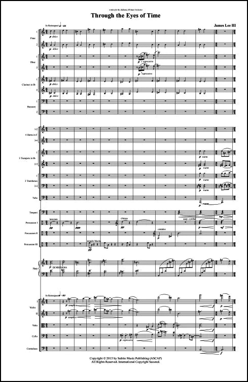 Lee III: Through the Eyes of Time for Orchestra