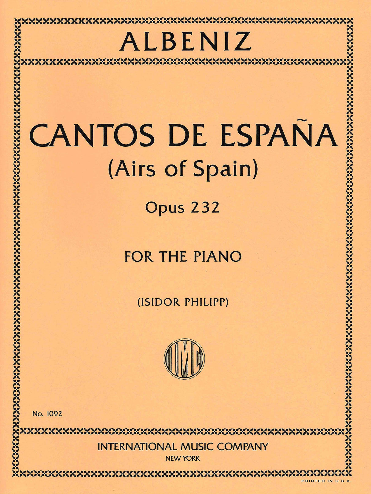 Albéniz: Cantos de España, Op. 232