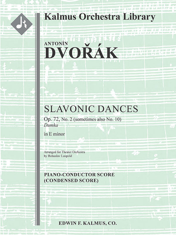 Dvořák: Slavonic Dance in E Minor, Op. 72, No. 2 (Version for Orchestra)