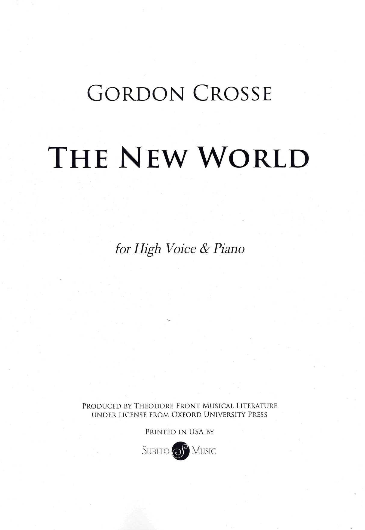 Crosse: The New World