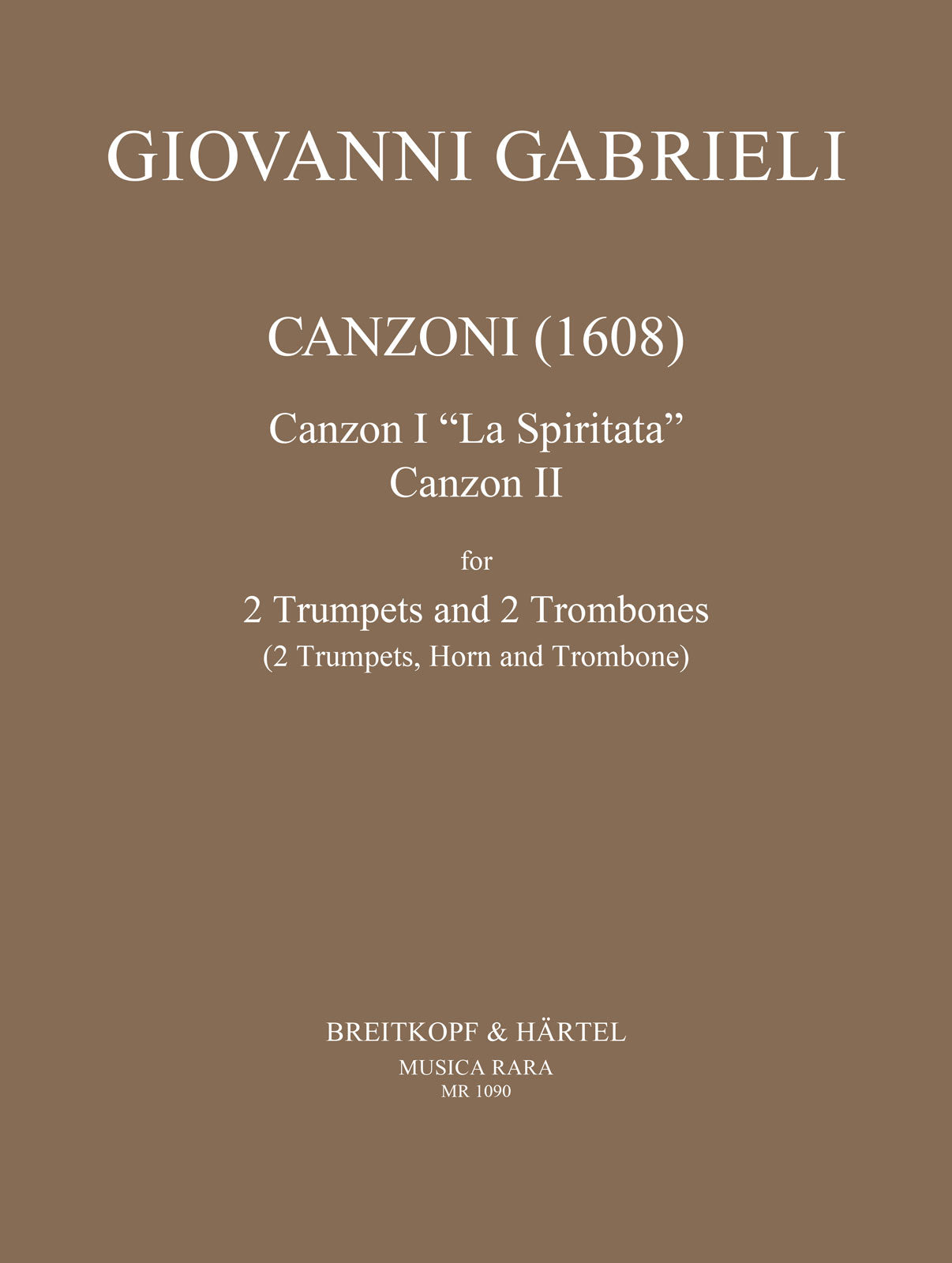 Gabrieli: Canzoni 1 & 2