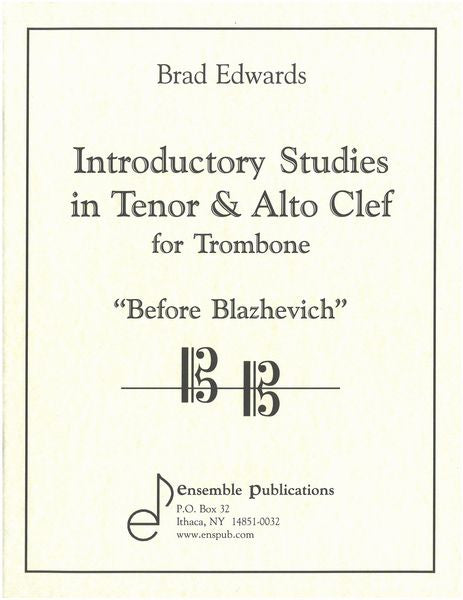 Introductory Studies in Tenor and Alto Clef for Trombone
