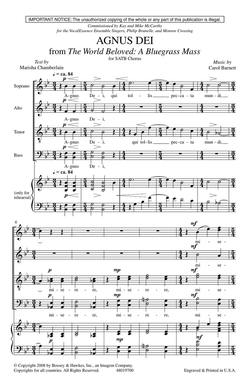 Barnett: Agnus Dei