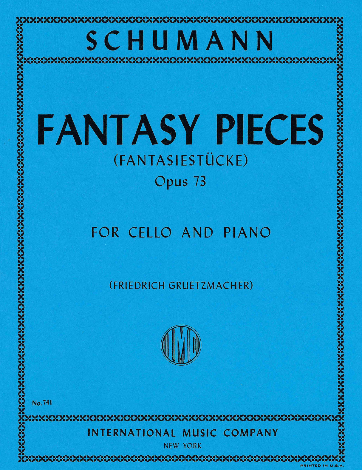 Schumann: Fantasy Pieces, Op. 73 (arr. for cello & piano)