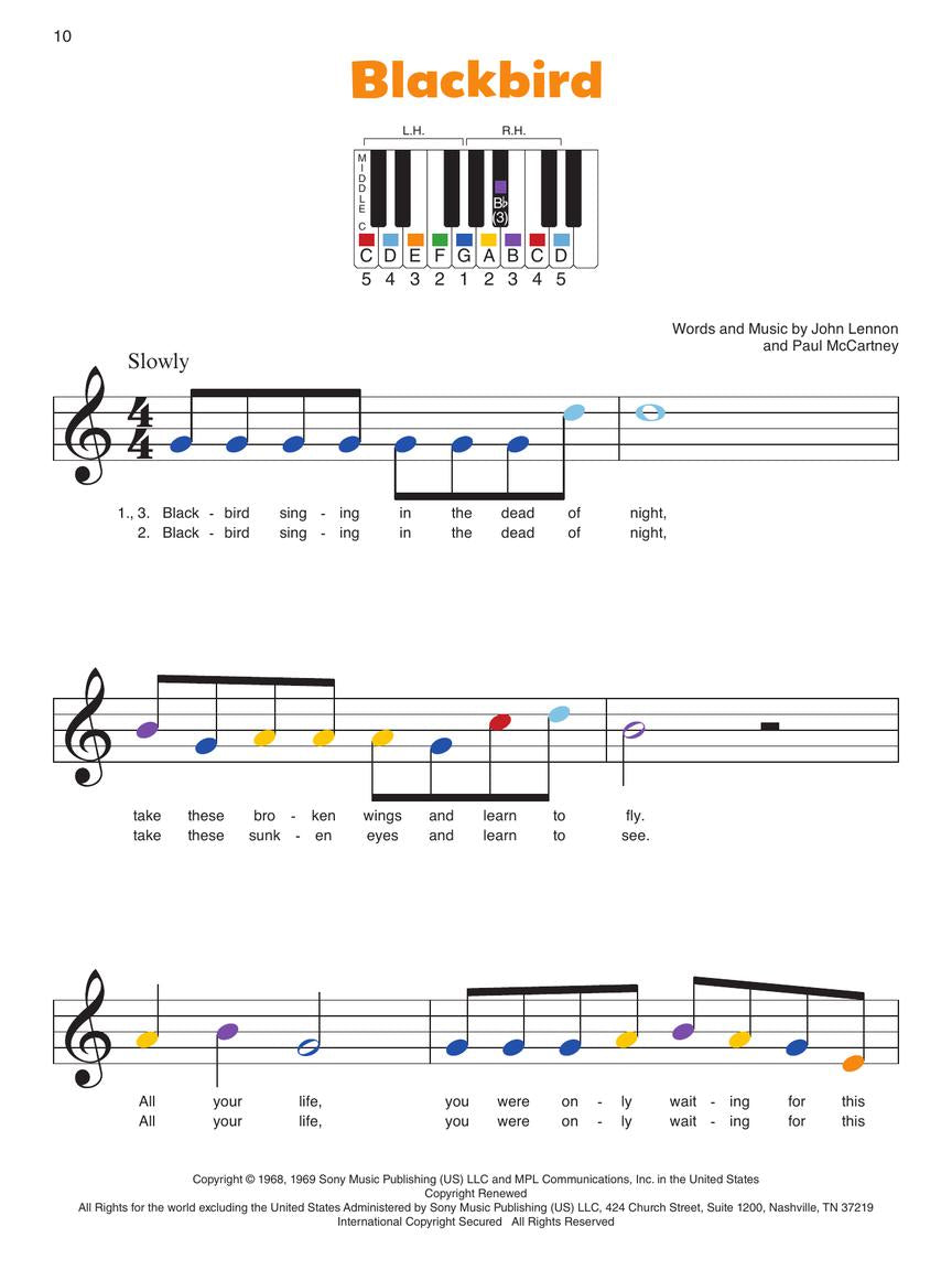 Piano-by-Color: The Beatles