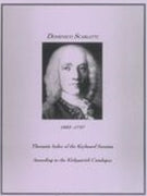 Domenico Scarlatti: Thematic Index of the Keyboard Sonatas