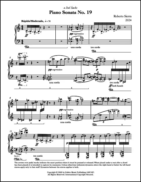 Sierra: Piano Sonata No. 19