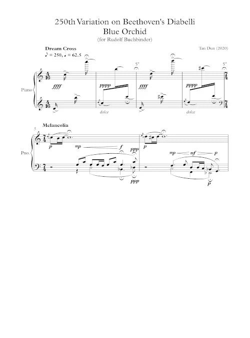 Tan Dun: Blue Orchid